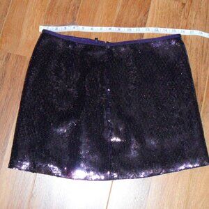 Theory Purple Sequin mini skirt